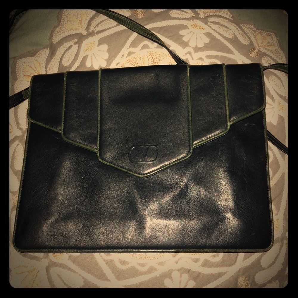 Vintage Valentino Garavani navy blue purse